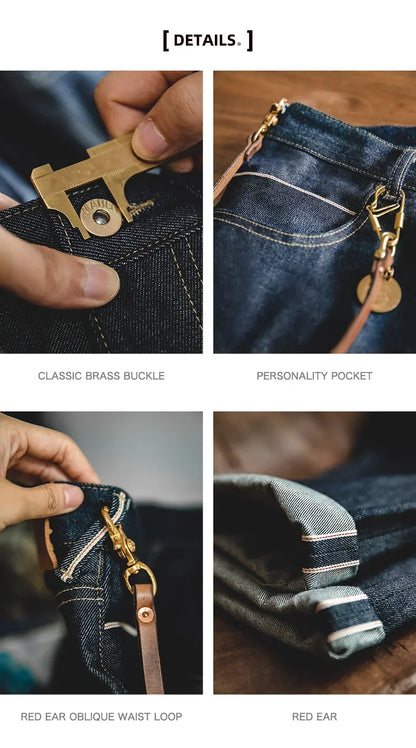 MADEN Slim Fit Straight Leg Jeans | "The Workwear" Original Selvedge Raw Rigid Denim