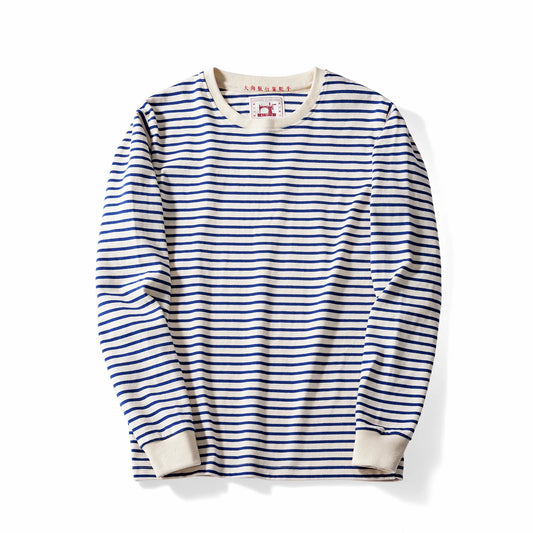 Originals 300g Heavyweight crew neck striped sweatshirt
