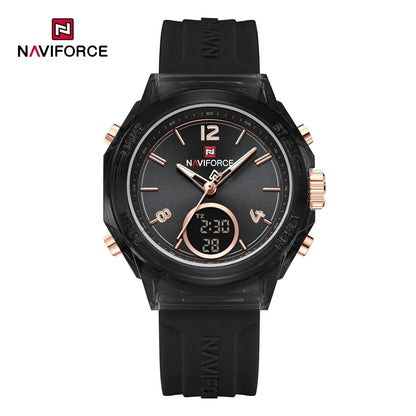 The Navigator: Women's Multifunctional Dual-Time Sport-Chic Quartz Movement Wristwatch