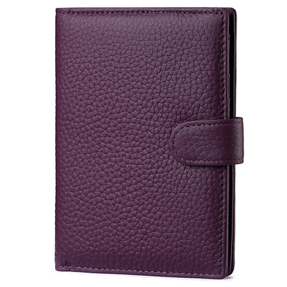 The Jetset Nomad: Pebbled Leather RFID Passport & Travel Wallet