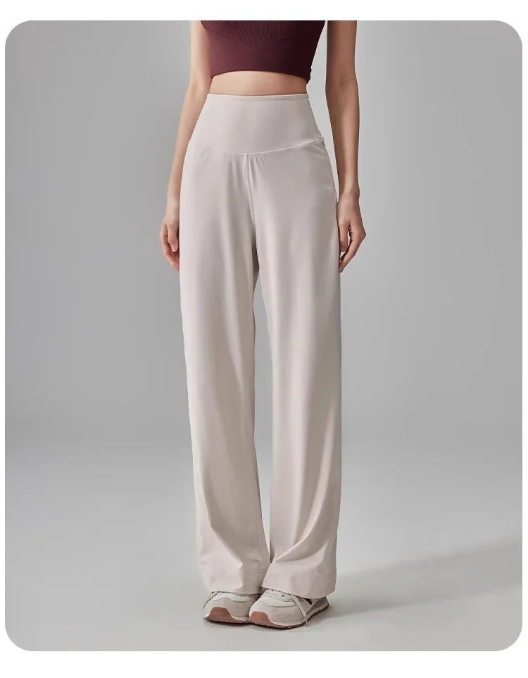 Women's High-Waist Yoga Pilates Workout Pants | Stretch Knit Yoga & Leisure Pants