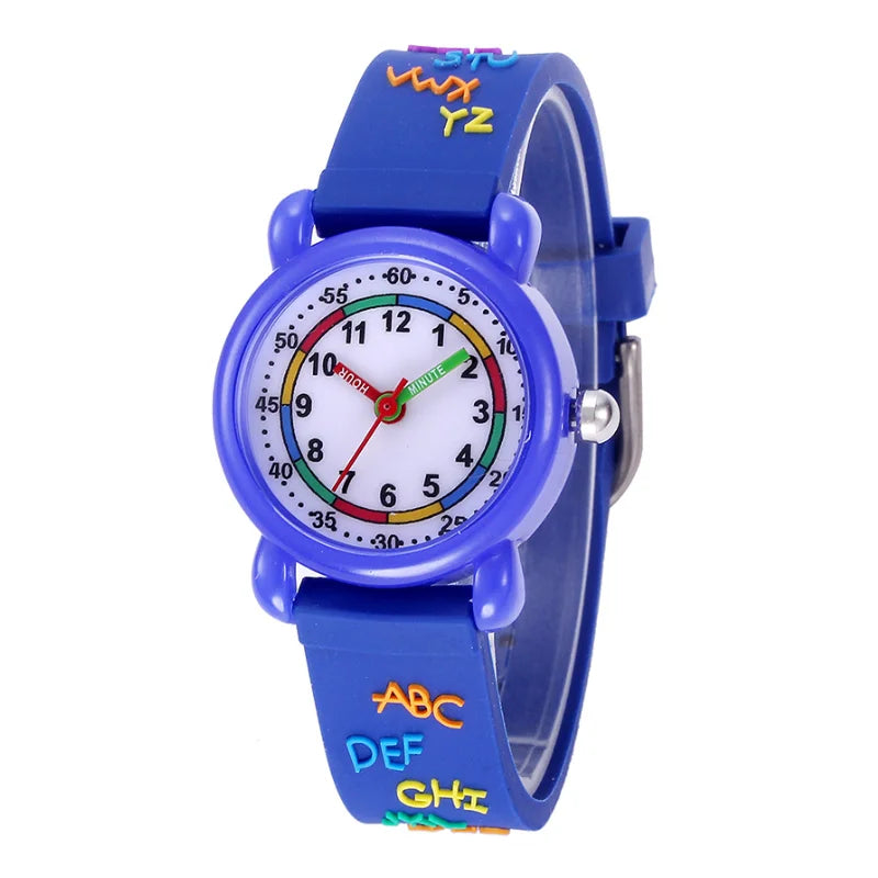 Time to Shine: The Whimsical World Kids' Learning Quartz Movement Watch