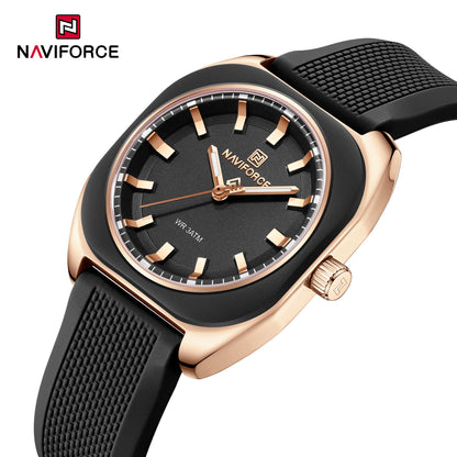 The Naviforce Polygon Women's Watch: Sculpted Simplicity for the Modern Wardrobe