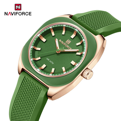 The Naviforce Polygon Women's Watch: Sculpted Simplicity for the Modern Wardrobe