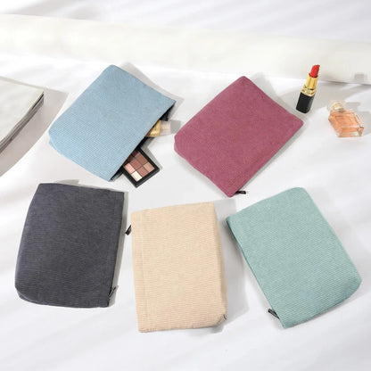 Corduroy Travel Cosmetic Bag
