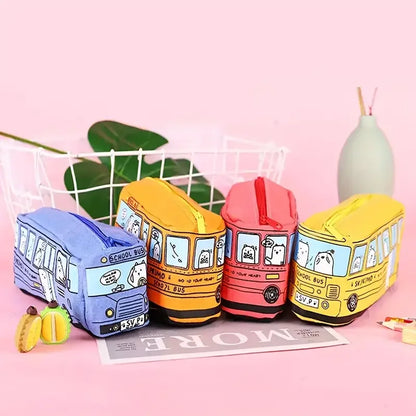 Wheels of Wonder: The Ultimate School Bus Pencil Case
