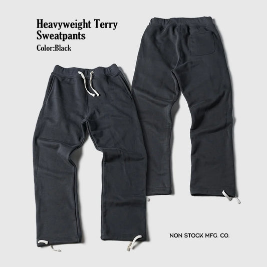 American Vintage Victory Sweat Pants: Men's Authentic Looped back Heavy Cotton Terry Sweat pant