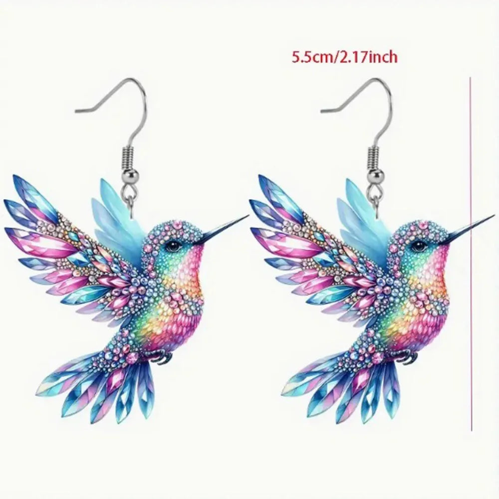 Hummingbird Tassel Earring