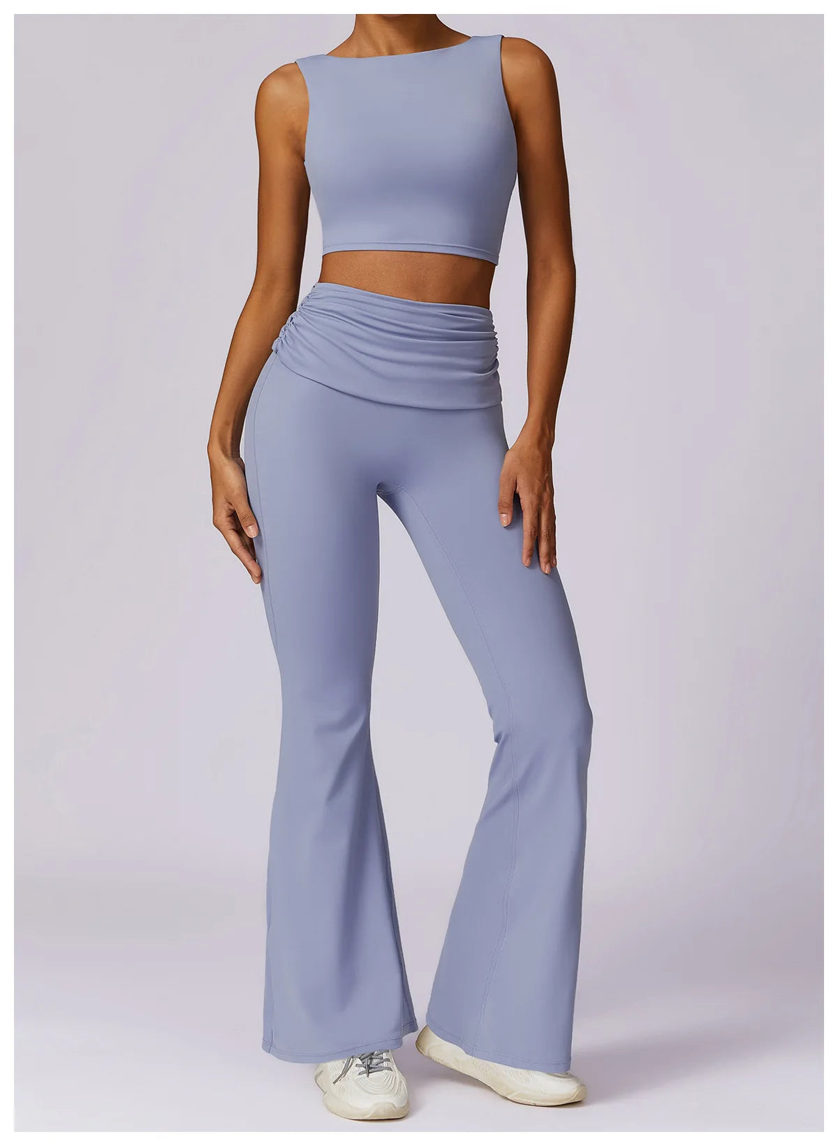 Women's Yoga & Gym Sport Vest | Seamless Knit Crop Top