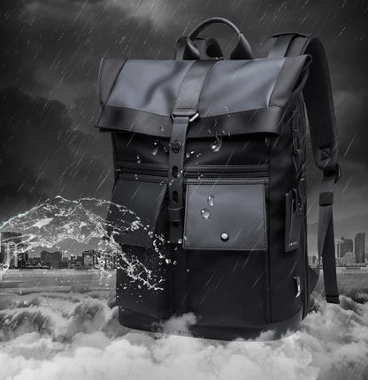 Bange Anti-Theft Urban Backpack 15.6” — Waterproof Softback with Belted Lock Detail