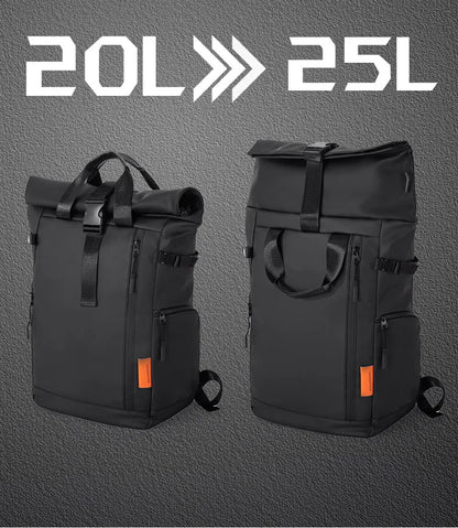 The Maverick Roll-Top Travel Laptop Rucksack | Urban Commuter, Outdoor, Camping Explorer, School  Backpack