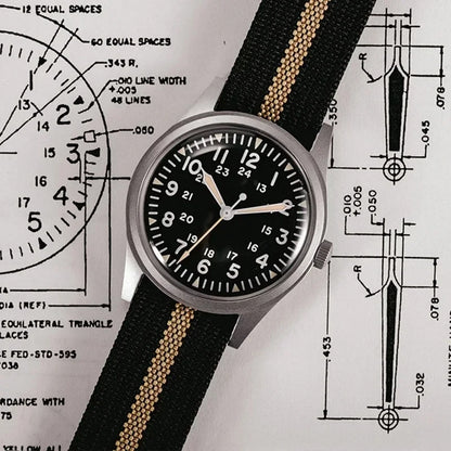 The Heritage Field Watch: Men's RDUNAE RA03: The Vintage Field Watch for the Modern Minimalist