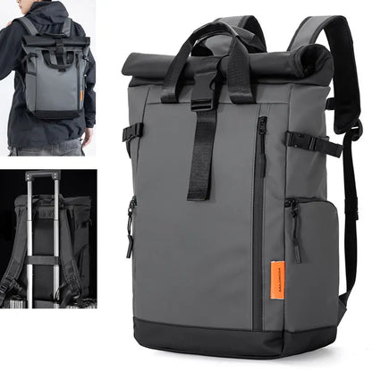 The Maverick Roll-Top Travel Laptop Rucksack | Urban Commuter, Outdoor, Camping Explorer, School  Backpack
