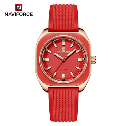 The Naviforce Polygon Women's Watch: Sculpted Simplicity for the Modern Wardrobe