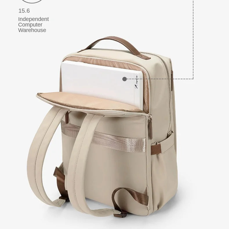 The Effortless Icon: Women's Minimalist Laptop Backpack for the Modern Woman (15.6")