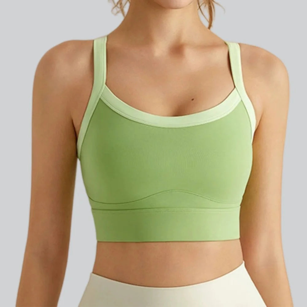 High-Impact Sculpt &amp; Support Yoga Vest Sports Bra