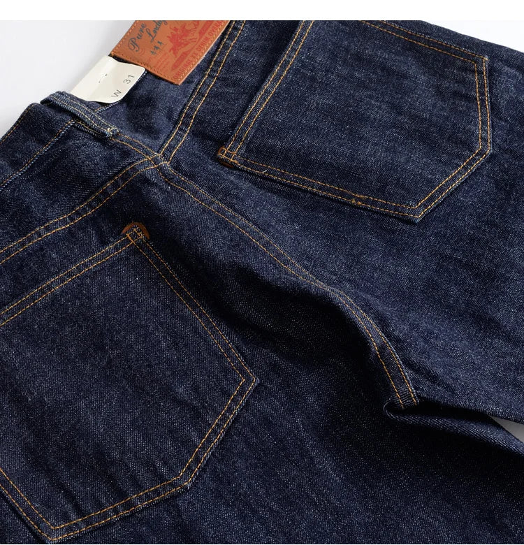 The 'Selvedge Sentinel' Men's Authentic American RED Selvage Denim | Straight Leg