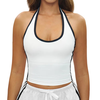 The Sculpt Halter: Retro-Chic Performance Sports Vest