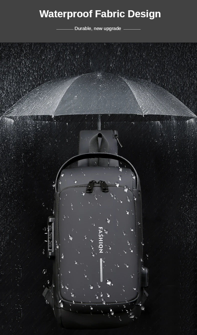 Men's Anti Theft Crossbody Bag