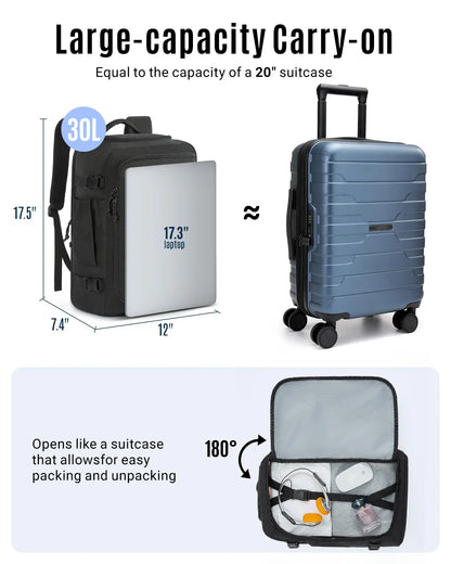 The Urban Nomad: LIGHT FLIGHT Carry-On Travel Backpack
