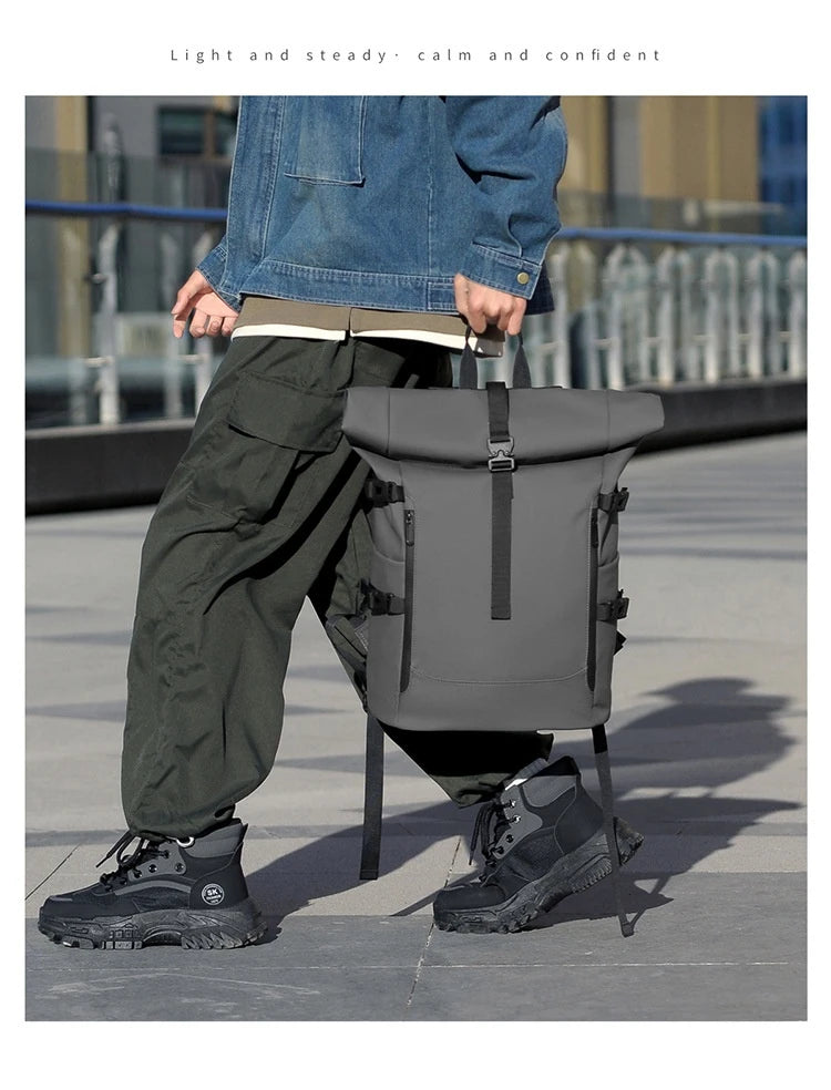 Unisex Urban Nomad Roll-Top Backpack