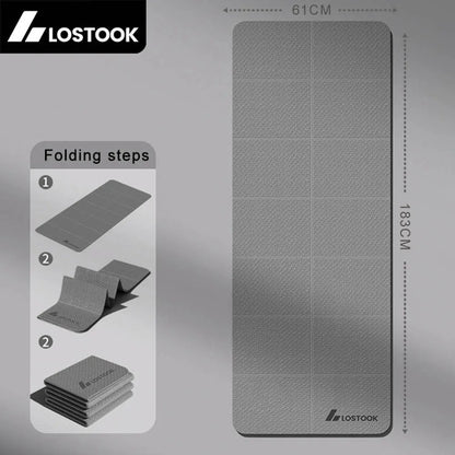 The Foldable TPE Travel Yoga Mat | Non-Slip Exercise Mat