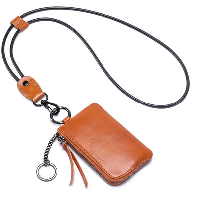 Unisex Genuine Leather Coin Purse