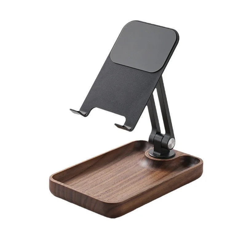 Elevate Your Ritual: The Walnut & Alloy Ergo iPhone iPad Mobile Tablet Stand