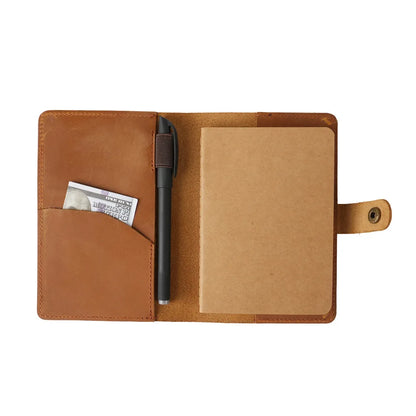 The Nomad’s Daily Anchor | Genuine Leather Pocket Journal Cover