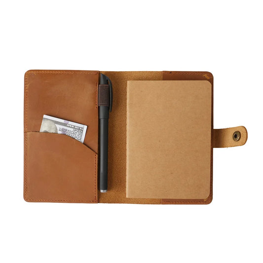 The Nomad’s Daily Anchor | Genuine Leather Pocket Journal Cover