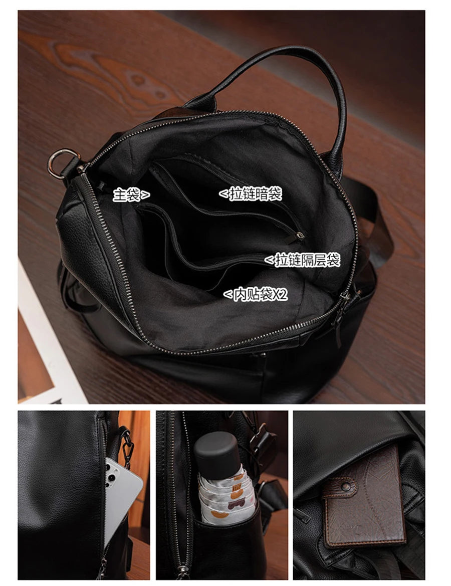 Women's Genuine Leather Backpack
