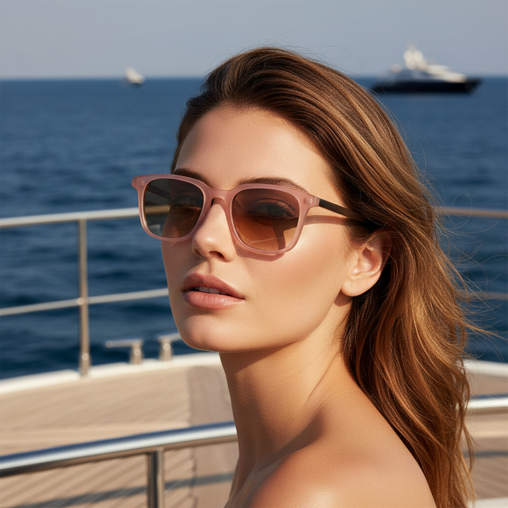 Monolith Square: Sculpted Acetate & Gradient Lenses