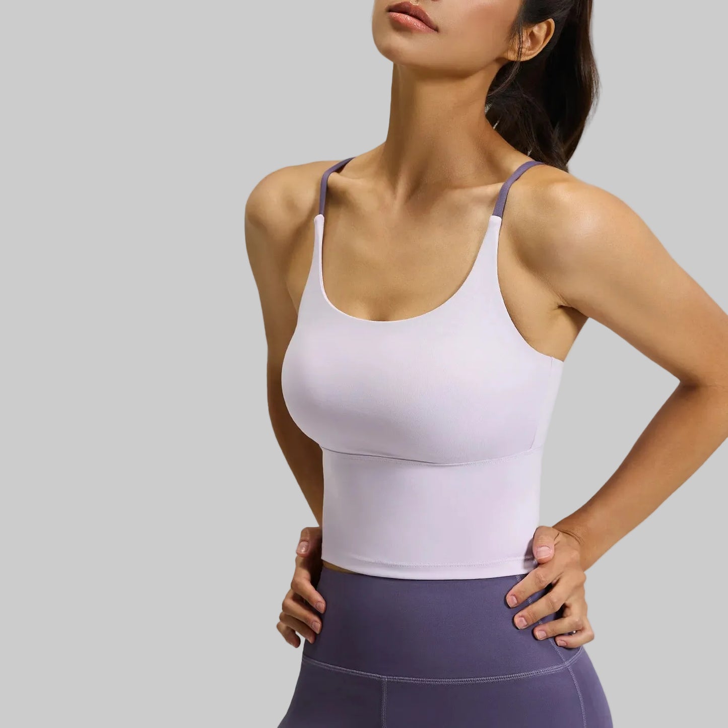 The Sculpt & Flow Longline Sports Bra