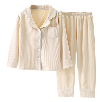 Kids Flannel Warm Velvet Luxe Flannel Pyjama Sets for Stylish Sleep | Cosy Core Collection