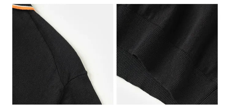 The 1940s Riviera Knit Polo Shirt Men's Vintage 1940s | 100% Combed Cotton Slim Fit Short Sleeve Casual Sportswear