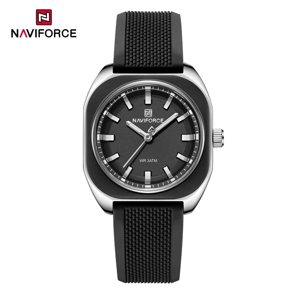 The Naviforce Polygon Women's Watch: Sculpted Simplicity for the Modern Wardrobe