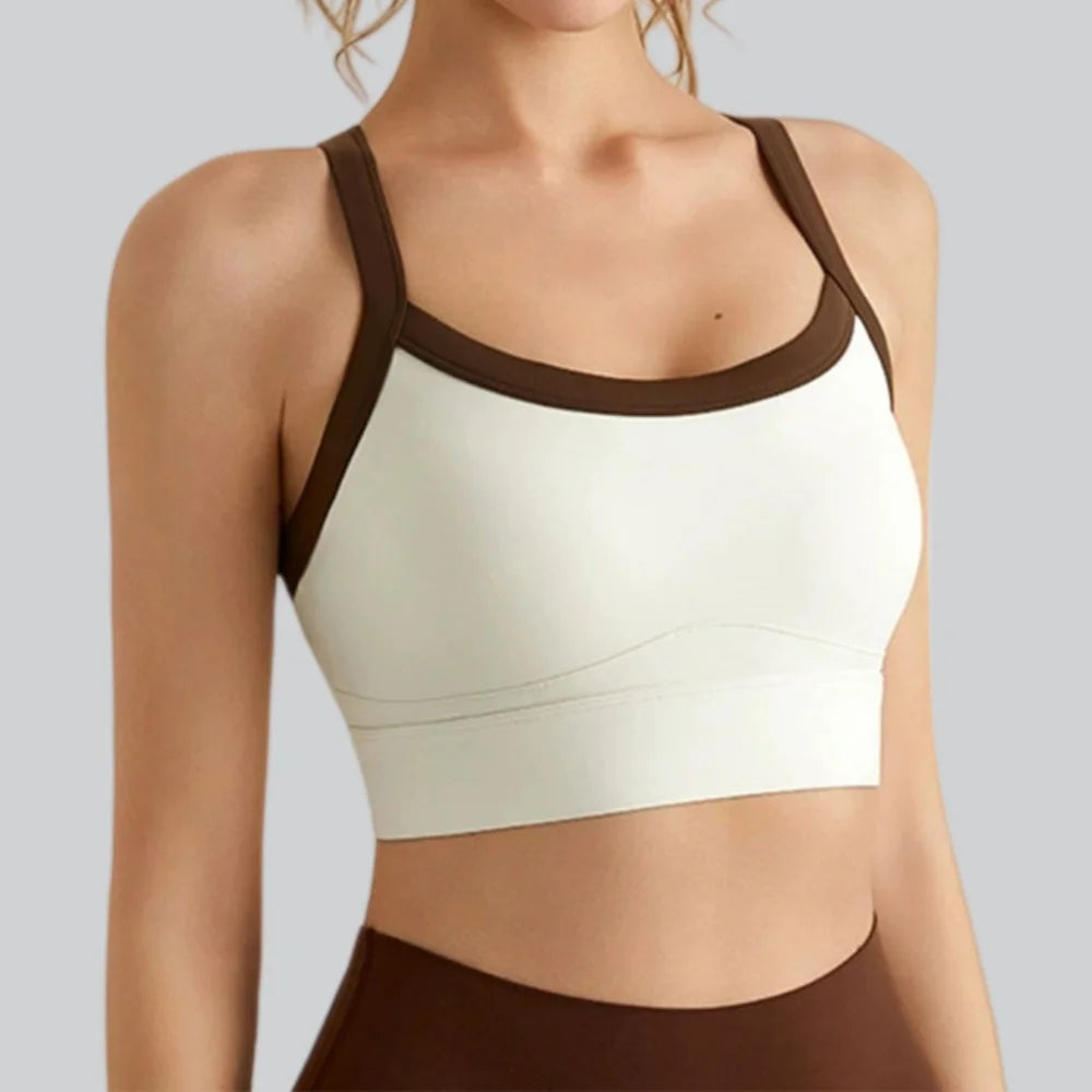 High-Impact Sculpt &amp; Support Yoga Vest Sports Bra