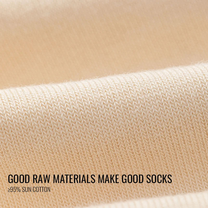 MiiOW Pure Cotton Crew Socks (5 Pairs)