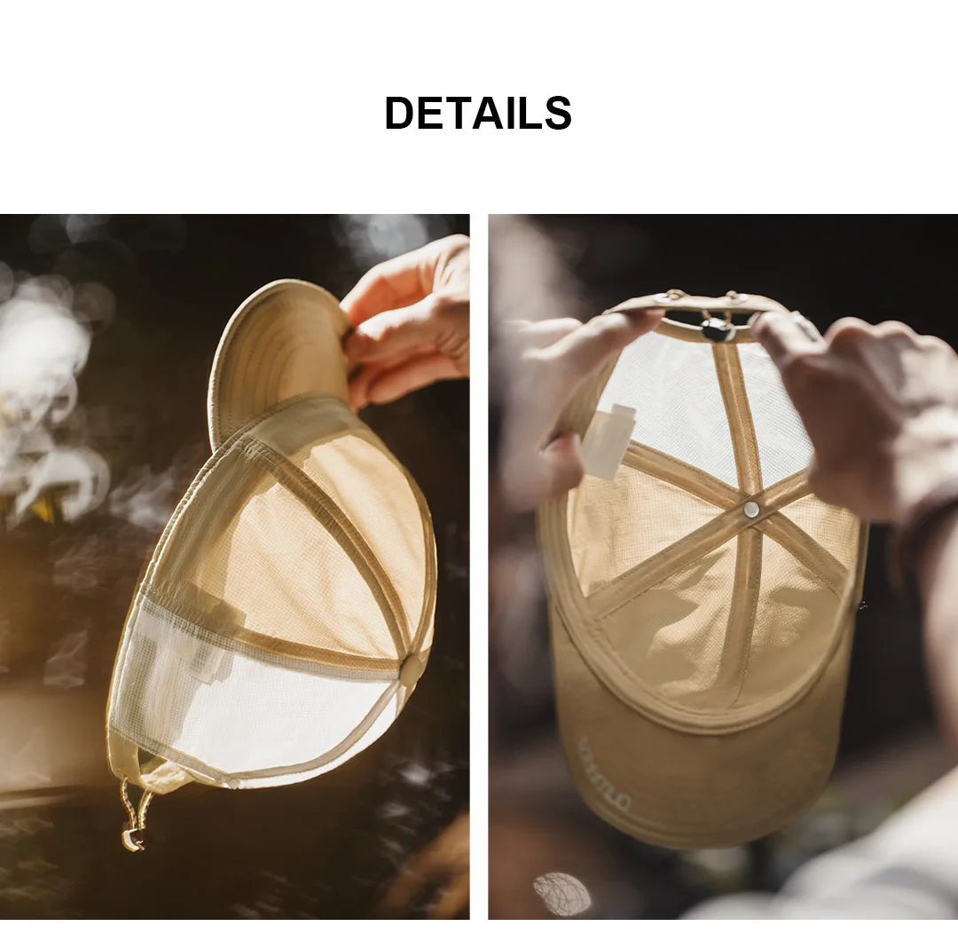 Maden Shitamachi Vent Cap | Ultra-Light 30g Amekaji Technical Cap for Hot City Days & Outdoor Escapes