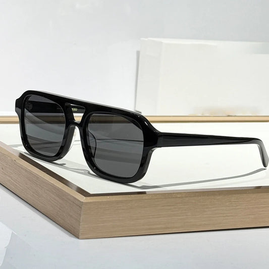 The Retro Maverick | Handcrafted Acetate Square Sunglasses