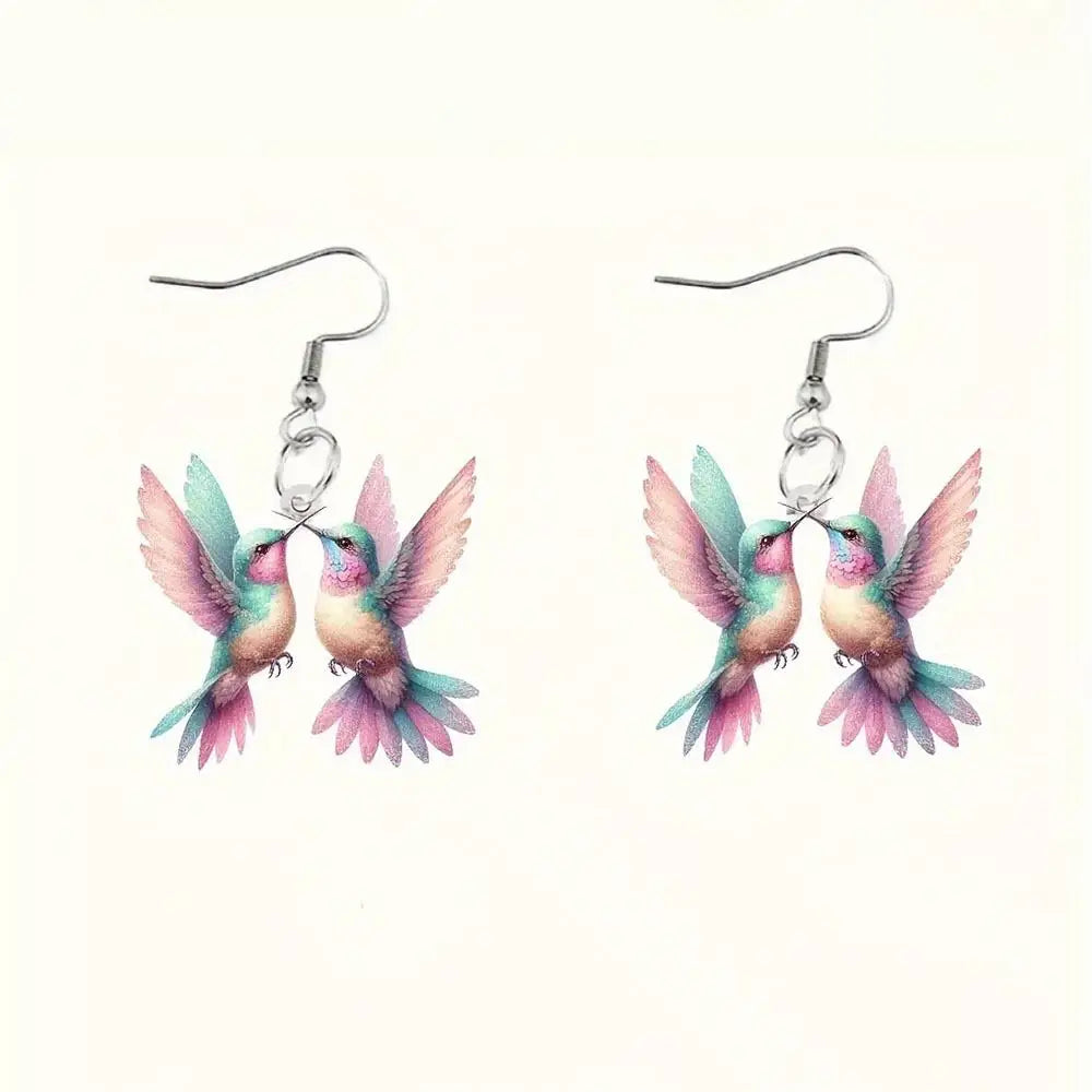 Hummingbird Tassel Earring