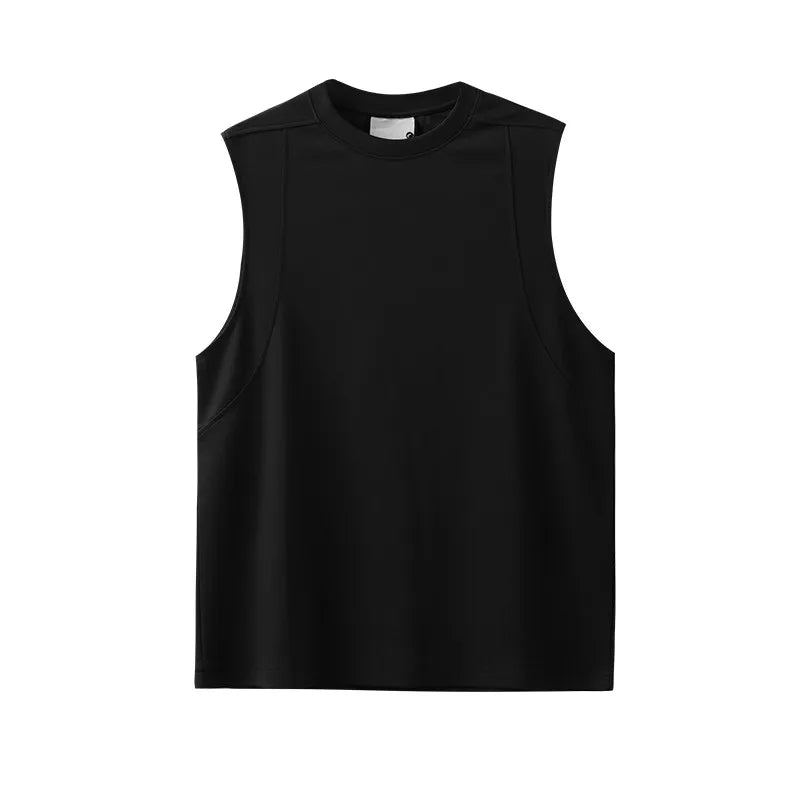 DUKEEN 250G Heavyweight Modal Cool-Touch Gym Tank Top | Men's Architectural Sleeveless Vest