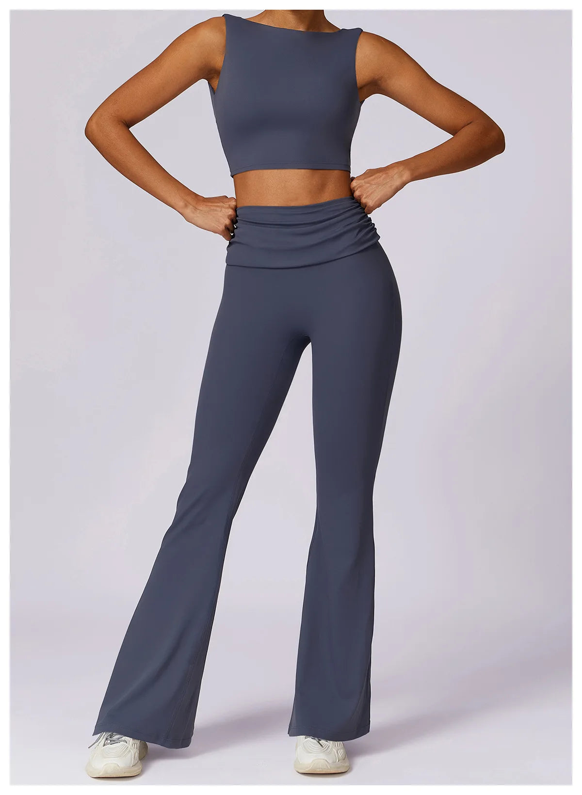 Women's Yoga & Gym Sport Vest | Seamless Knit Crop Top