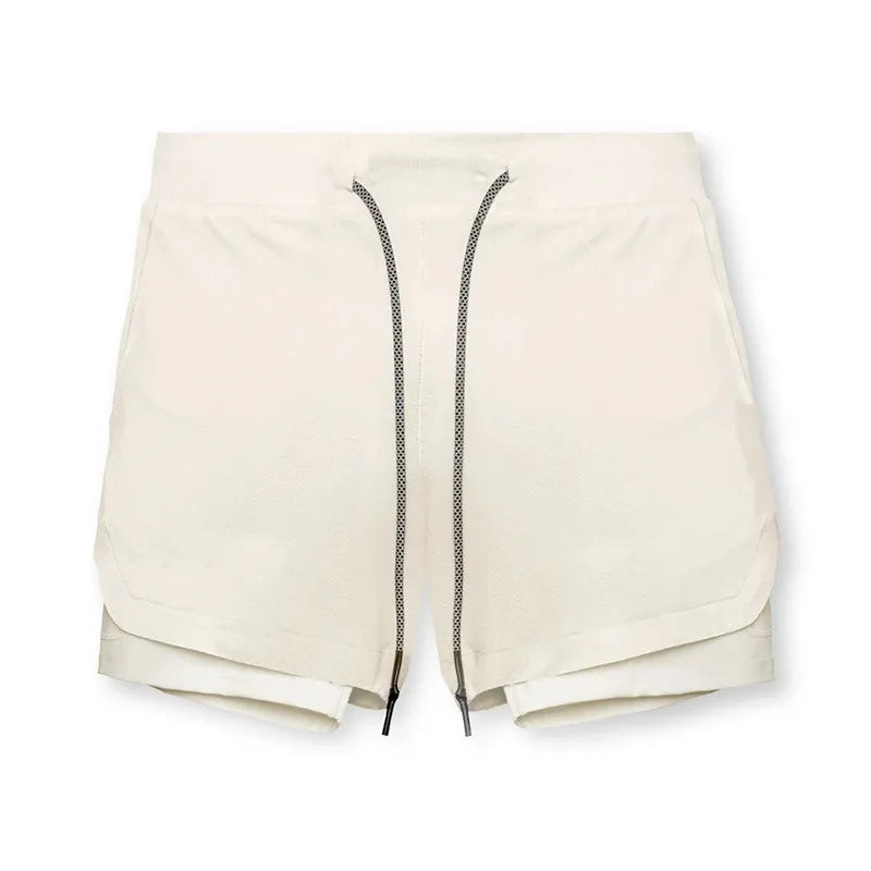 Men's 2-in-1 Performance Fitness Shorts