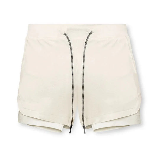 Men's 2-in-1 Performance Fitness Shorts