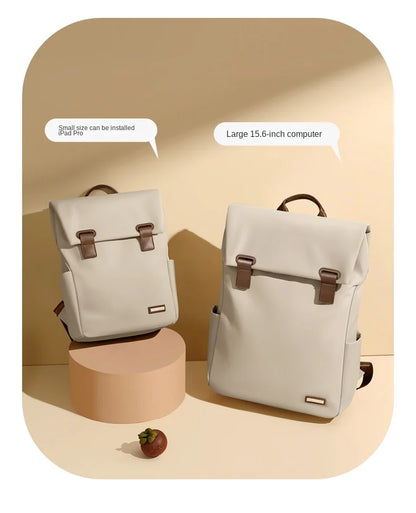 Minimalist Women's Laptop Backpack - Waterproof, Anti-Theft, & Elegant School/Work Daypack
