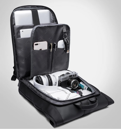Bange Anti-Theft Urban Backpack 15.6” — Waterproof Softback with Belted Lock Detail
