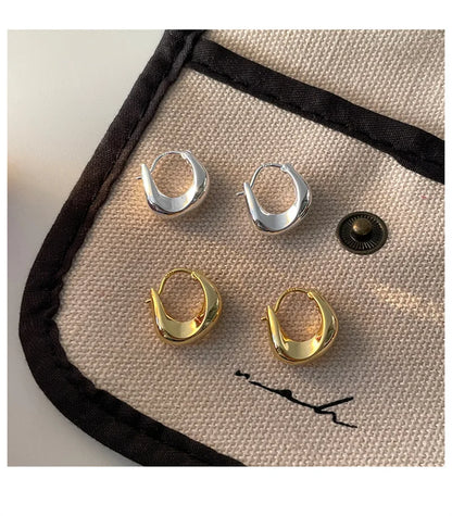 Ear Hoop Earrings in Sterling Silver