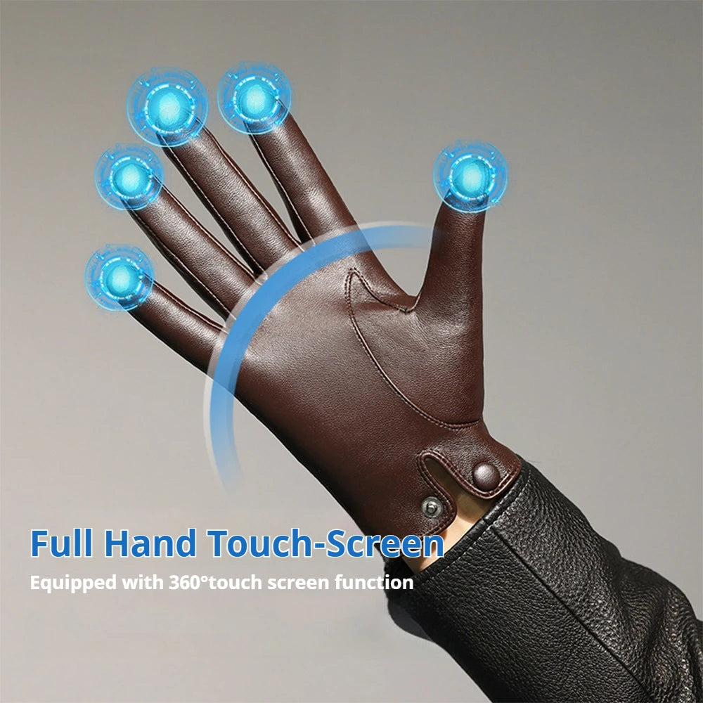 Men's Genuine Leather Gloves for Men
