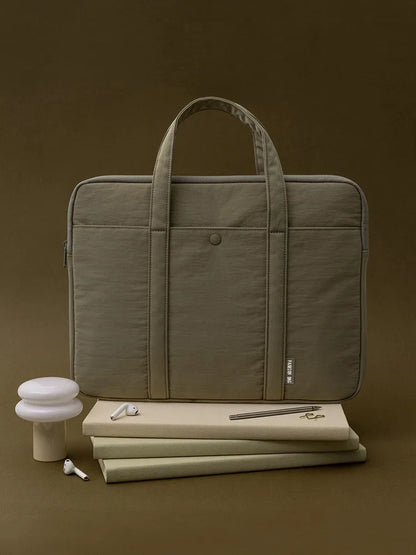 The Minimalist's Essential: Sleek Nylon Laptop Briefcase Laptop Bag 13.3 14 15 15.6 Inch